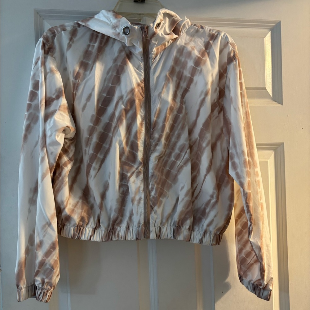 Forever 21 Tie Dye Cropped Windbreaker Jacket‎